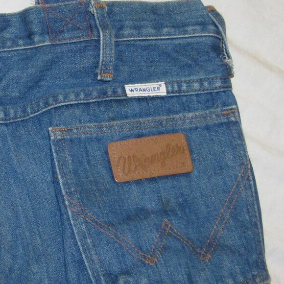 Vintage Wrangler No Fault Jean Denim Shoulder Bag Purse Handmade Tote Indie Boho - Picture 3 of 6